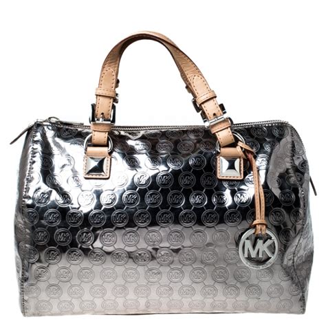 silver michael kors bag uk|Michael Kors silver handbags sale.